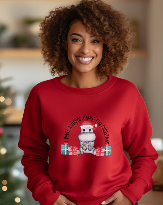 I Want a Hippopotamus for Christmas Sweatshirt product