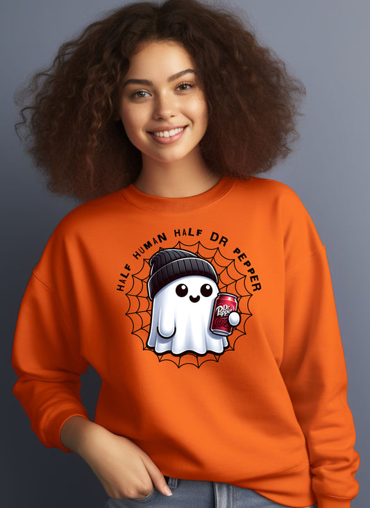 Half Human Half Dr Pepper Graphic Sweatshirt product type