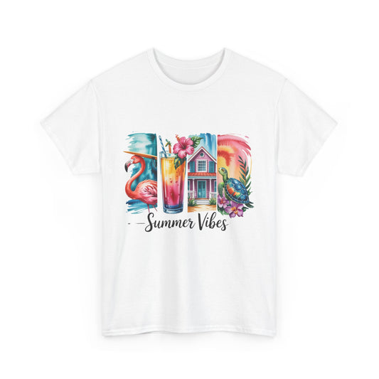 Summer Vibes, Summer Graphic Tee, Beach Shirt, Casual Summer Wear, Vacation Outfit
