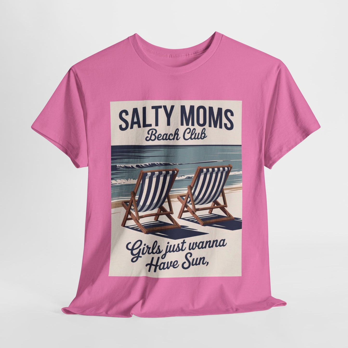 Salty Moms Beach Club Tee, Fun Summer T-Shirt, Gift for Moms, Beach Lovers, Coastal Vibes, Casual Wear