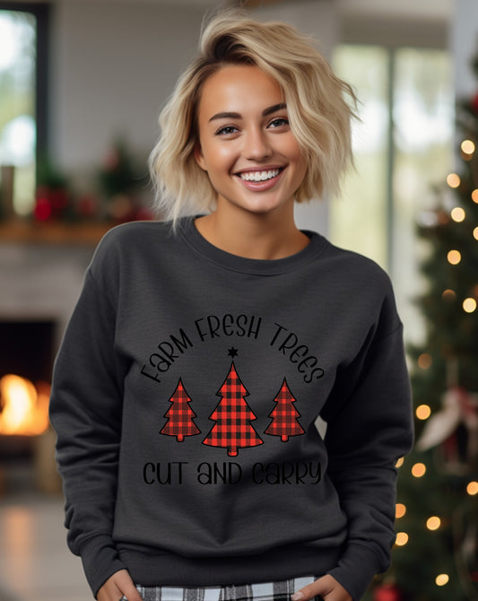 Farm Fresh Trees Cut And Carry Sweatshirt product