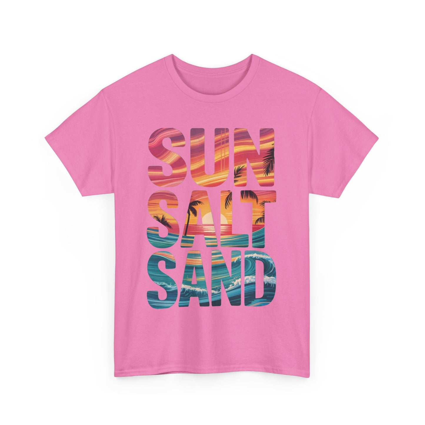 Beach Vibes Tee, Summer Shirt, Sun Salt Sand Graphic Tee, Coastal Clothing, Gift for Ocean Lovers, Beach Party Essential, Summer Vacation