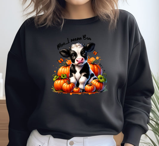 Cute Halloween Cow with Pumpkins on Shirt product