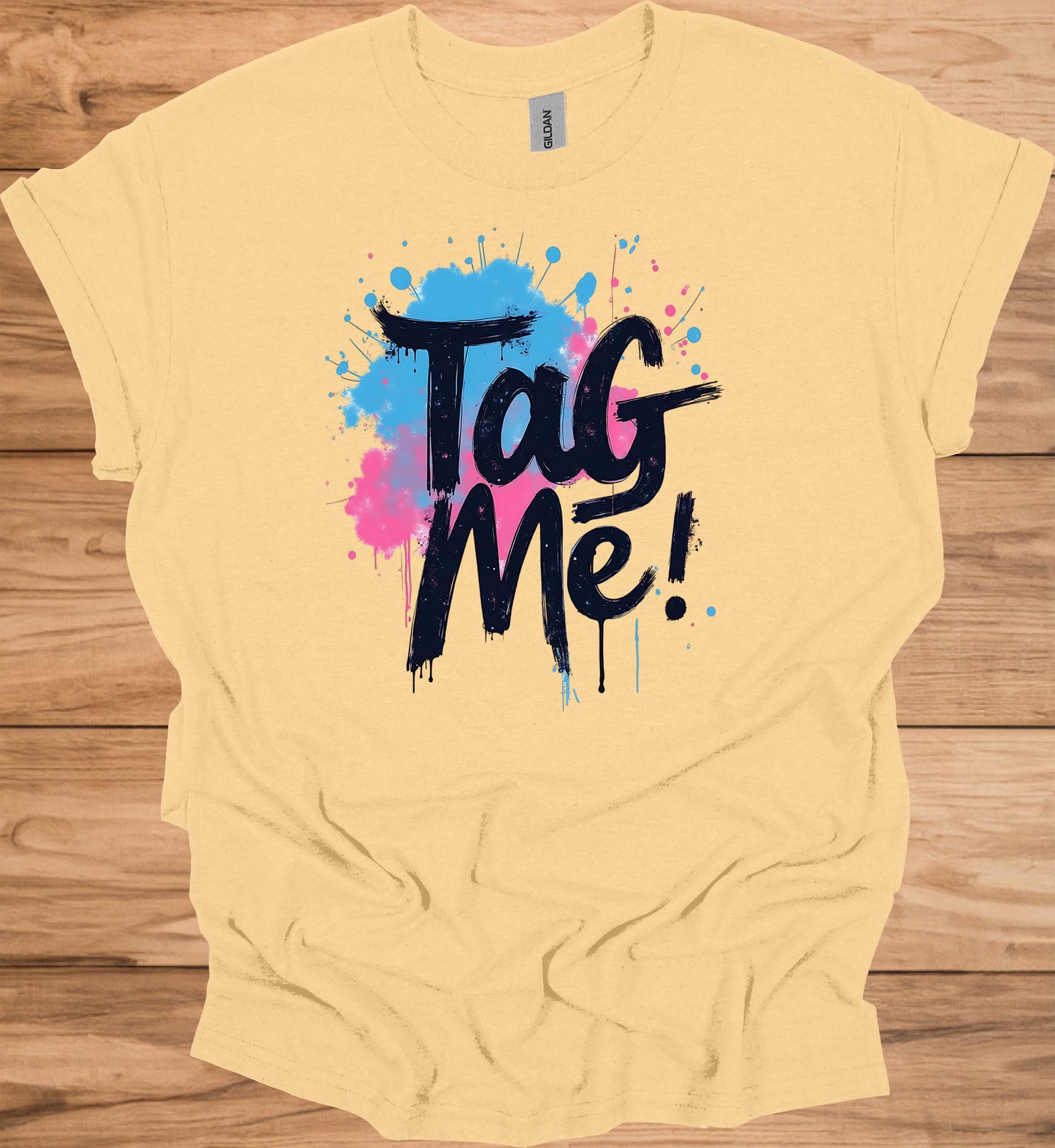 Urban Explosion: Graffiti-Inspired Typography, Neon Splatter Art, Street Culture Aesthetic - Graphic Tee Shirt