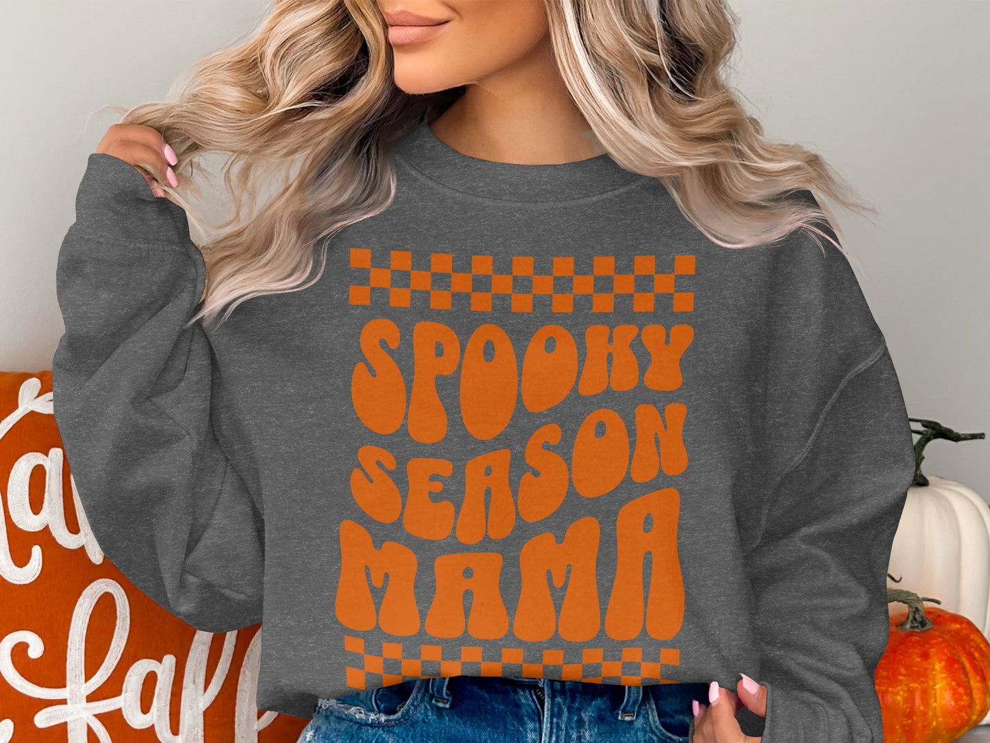 Spooky Season Mama Halloween Sweatshirt product type