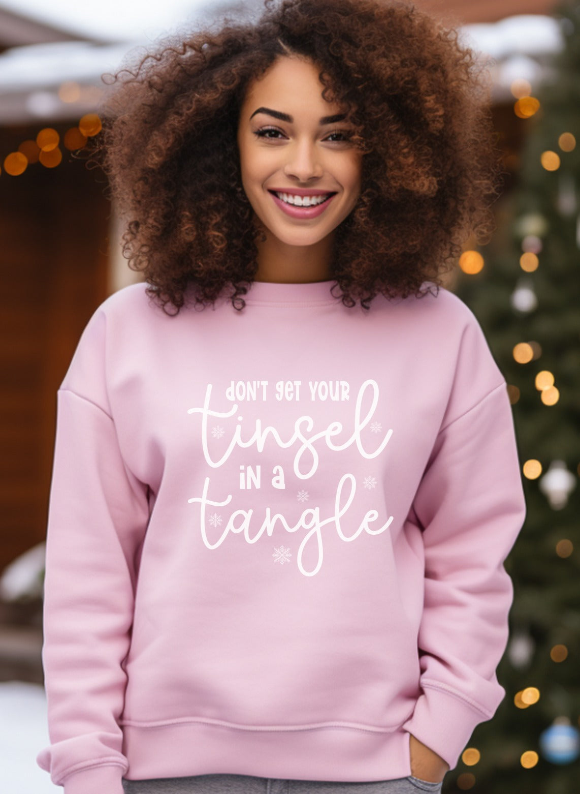 Don't Get Your Tinsel In a Tangle Sweatshirt product type