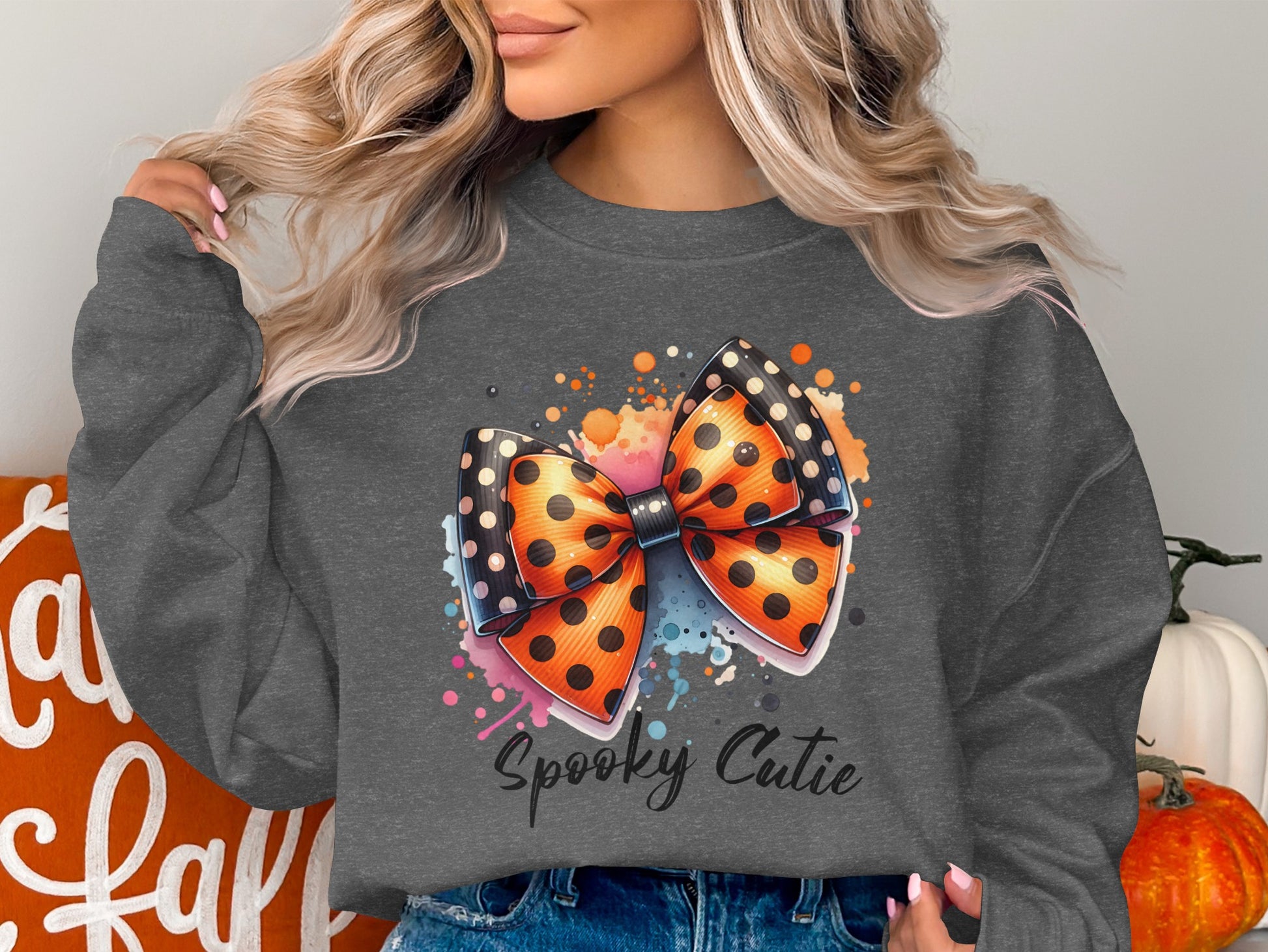 Spooky Cutie Oversized Bow Halloween Themed Product