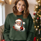 Santa Claus Thumbs Up Illustration Graphic Design Sweatshirt
