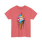 Colorful Ice Cream Cone Tee, Summer T-Shirt, Fun Graphic Tee, Gift for Ice Cream Lovers, Festival Apparel