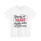 Young at Heart Tee - Fun Birthday Gift, Casual Shirt, Playful Apparel, Gift for Friends, Everyday Wear, Birthday gift, Age Humor
