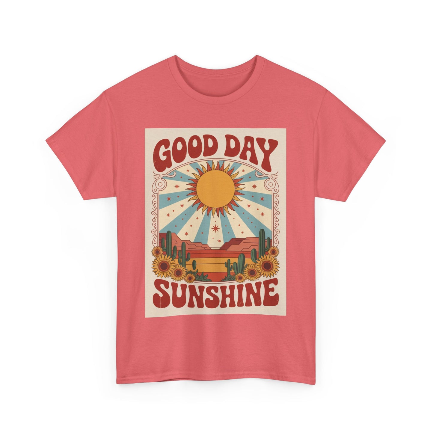 Good Day Sunshine Cotton Tee - Vintage Desert Graphic Shirt