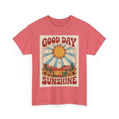Good Day Sunshine Cotton Tee - Vintage Desert Graphic Shirt