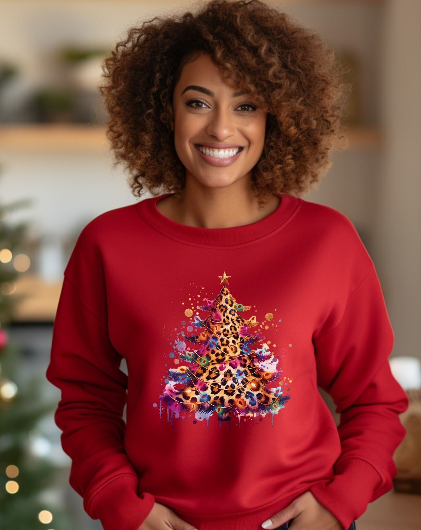 Vibrant Festive Christmas Tree Sweater product