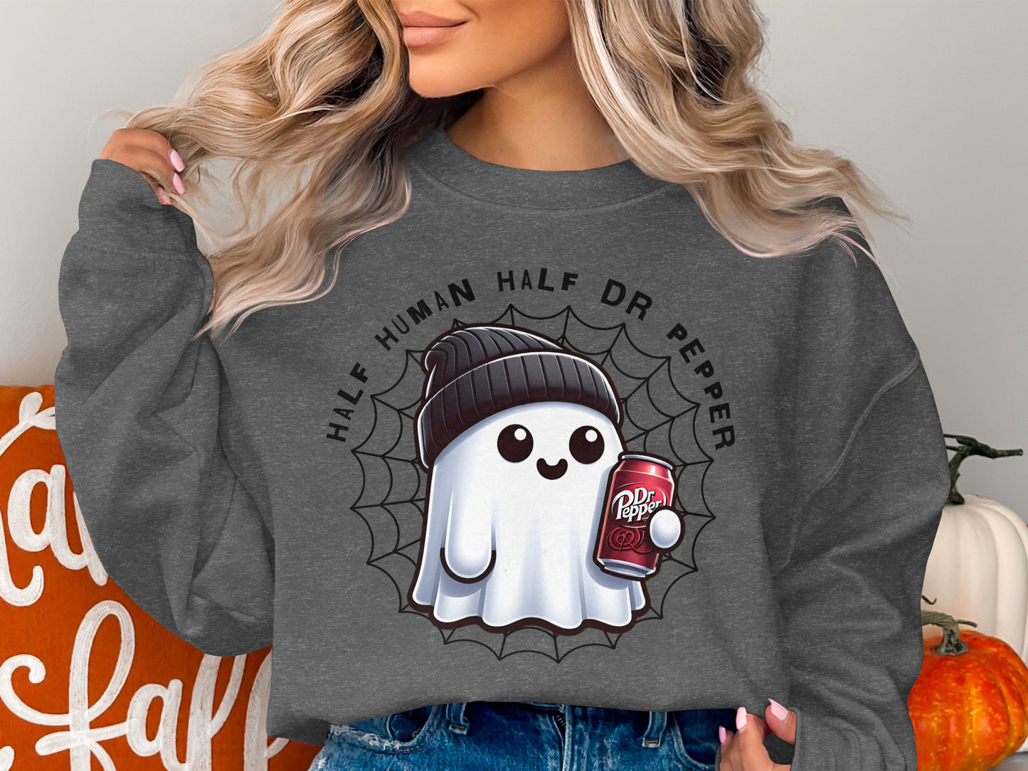 Half Human Half Dr Pepper Ghost Sweatshirt product type
