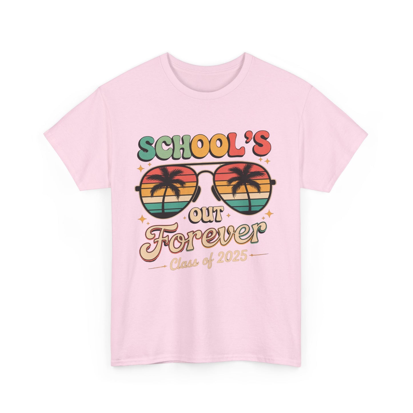 Class of 2025 School's Out Forever Tee, Graduation Gift Shirt, Summer Vibe T-Shirt, Beach Day Wear,