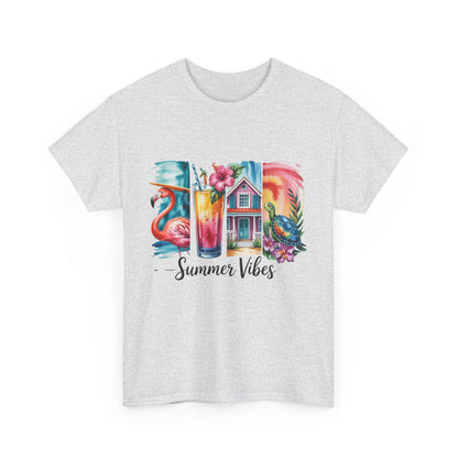 Summer Vibes, Summer Graphic Tee, Beach Shirt, Casual Summer Wear, Vacation Outfit
