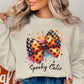 Spooky Cutie Orange Polka Dot Bow Sweatshirt product type
