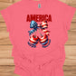 Patriotic Tee with Cherry Design | USA Independence Day Shirt, American Pride T-Shirt, Summer BBQ Top, 4th of July Apparel