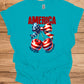 Patriotic Tee with Cherry Design | USA Independence Day Shirt, American Pride T-Shirt, Summer BBQ Top, 4th of July Apparel