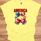 Patriotic Tee with Cherry Design | USA Independence Day Shirt, American Pride T-Shirt, Summer BBQ Top, 4th of July Apparel