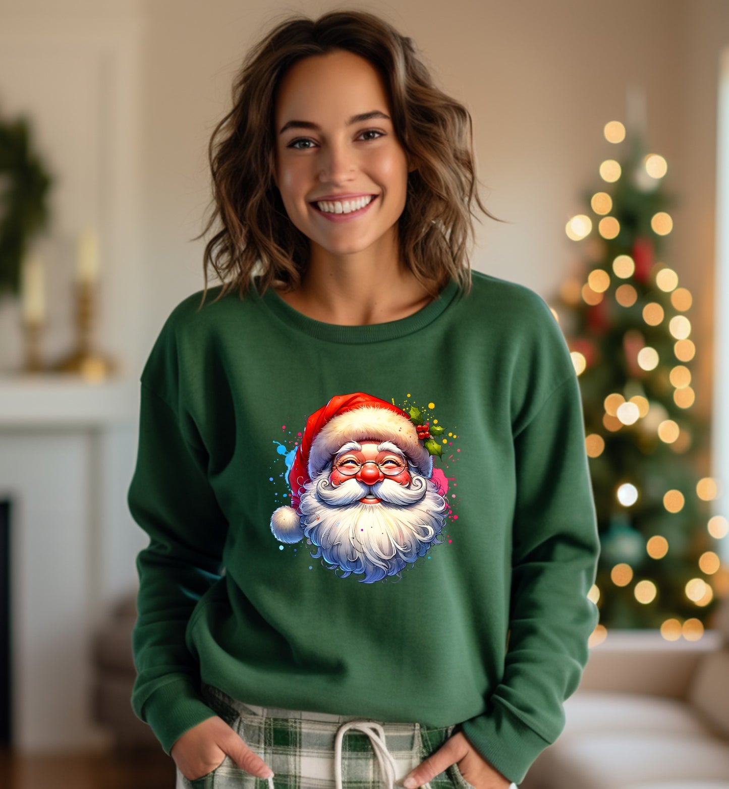 Festive Santa Claus Christmas Sweater product