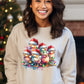Festive Christmas Sweater with Cute Cartoon Chickens product type