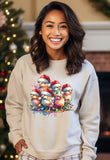 Festive Christmas Sweater with Cute Cartoon Chickens product type
