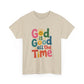 Inspirational Cotton Tee - 'God is Good All the Time'