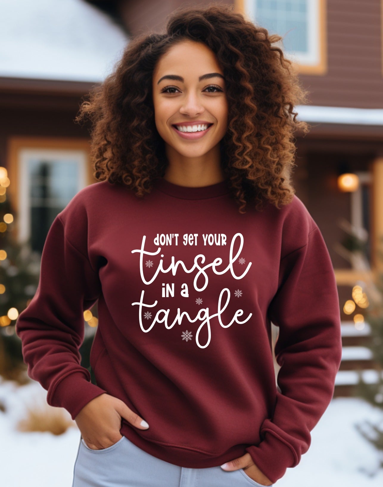 Don't Get Your Tinsel In A Tangle Sweatshirt product type