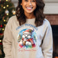 Chilly Mornings with Christmas Themed Bear Sweatshirt product type
