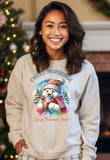 Chilly Mornings with Christmas Themed Bear Sweatshirt product type