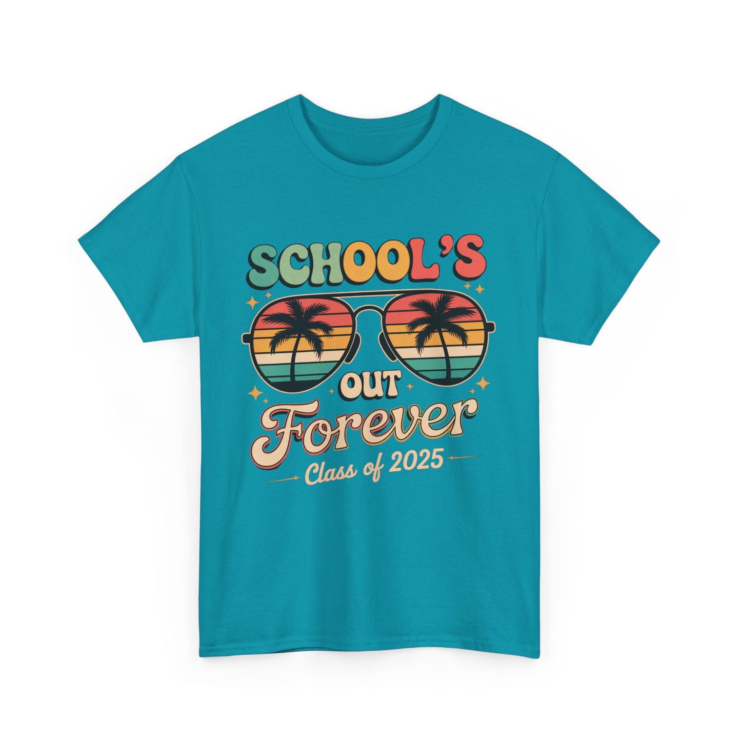 Class of 2025 School's Out Forever Tee, Graduation Gift Shirt, Summer Vibe T-Shirt, Beach Day Wear,