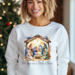 For Unto Us a Child is Born Nativity Sweatshirt product type
