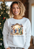 For Unto Us a Child is Born Nativity Sweatshirt product type