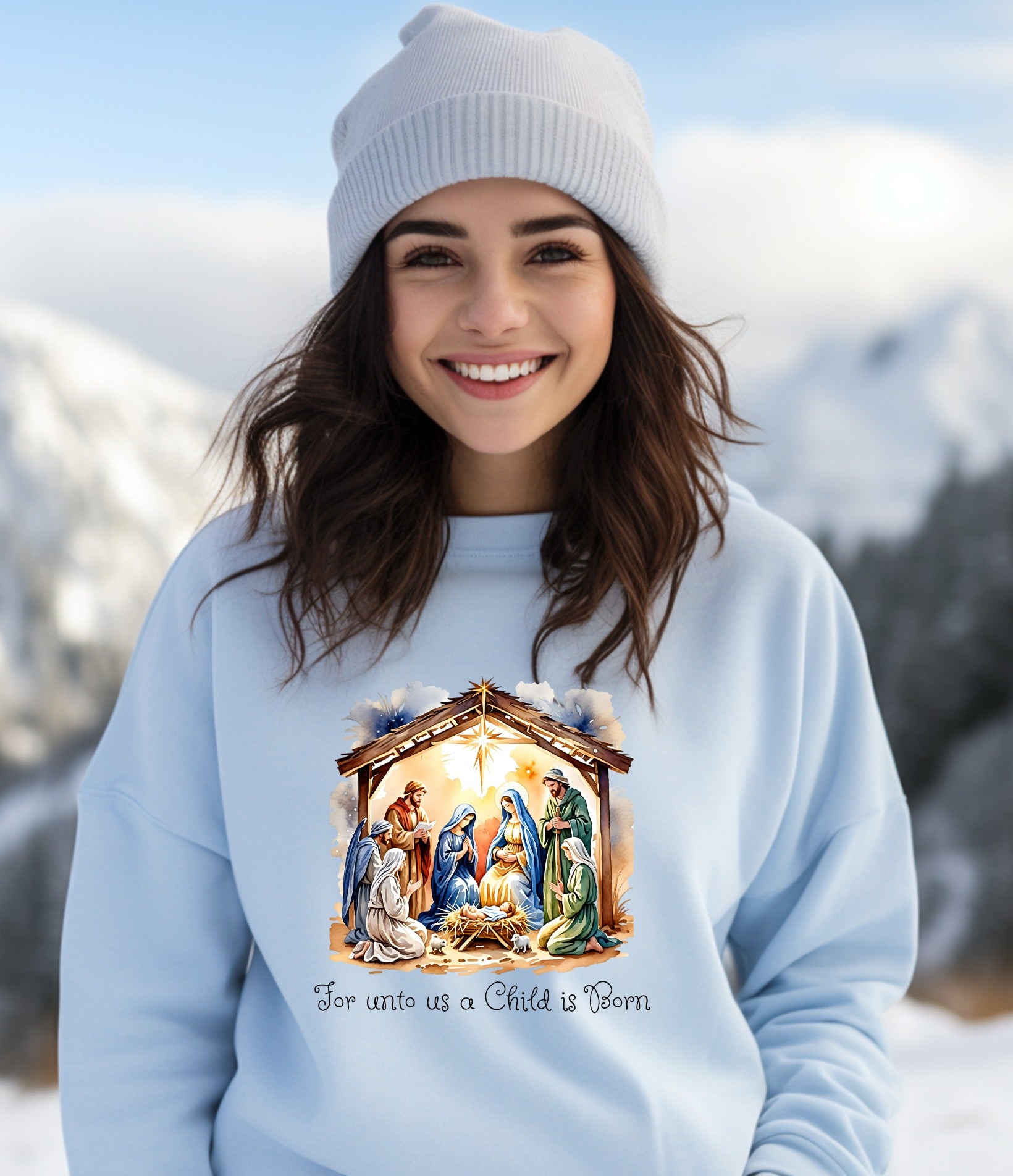 Nativity Scene For Unto Us a Child is Born product type