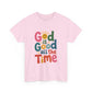Inspirational Cotton Tee - 'God is Good All the Time'