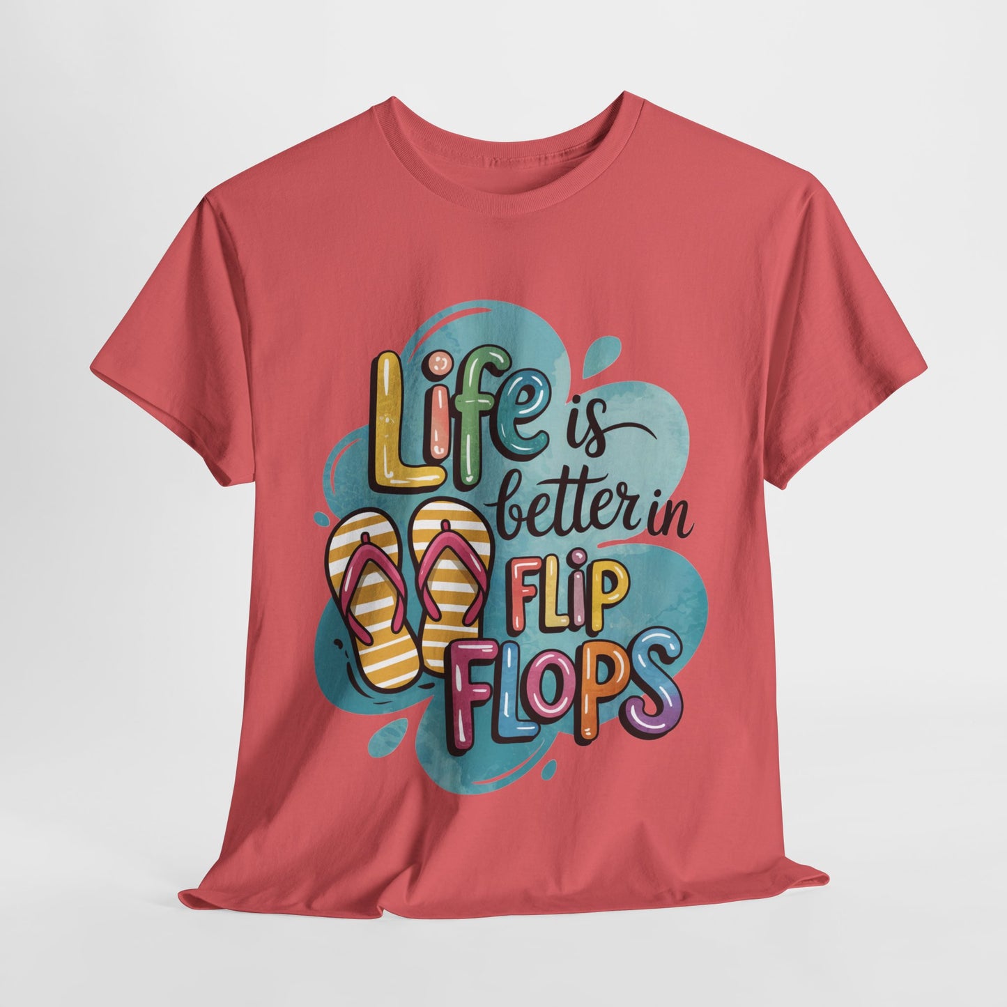 Life is Better in Flip Flops Tee, Summer Vibes T-Shirt, Vacation Shirt, Beach Lover Gift, Fun Casual Wear