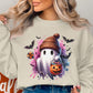 Halloween Ghost Print Long Sleeve Sweatshirt product