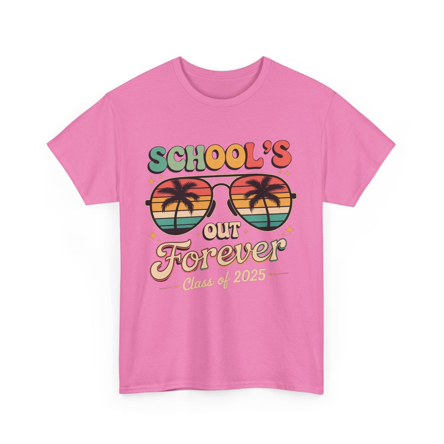 Class of 2025 School's Out Forever Tee, Graduation Gift Shirt, Summer Vibe T-Shirt, Beach Day Wear,