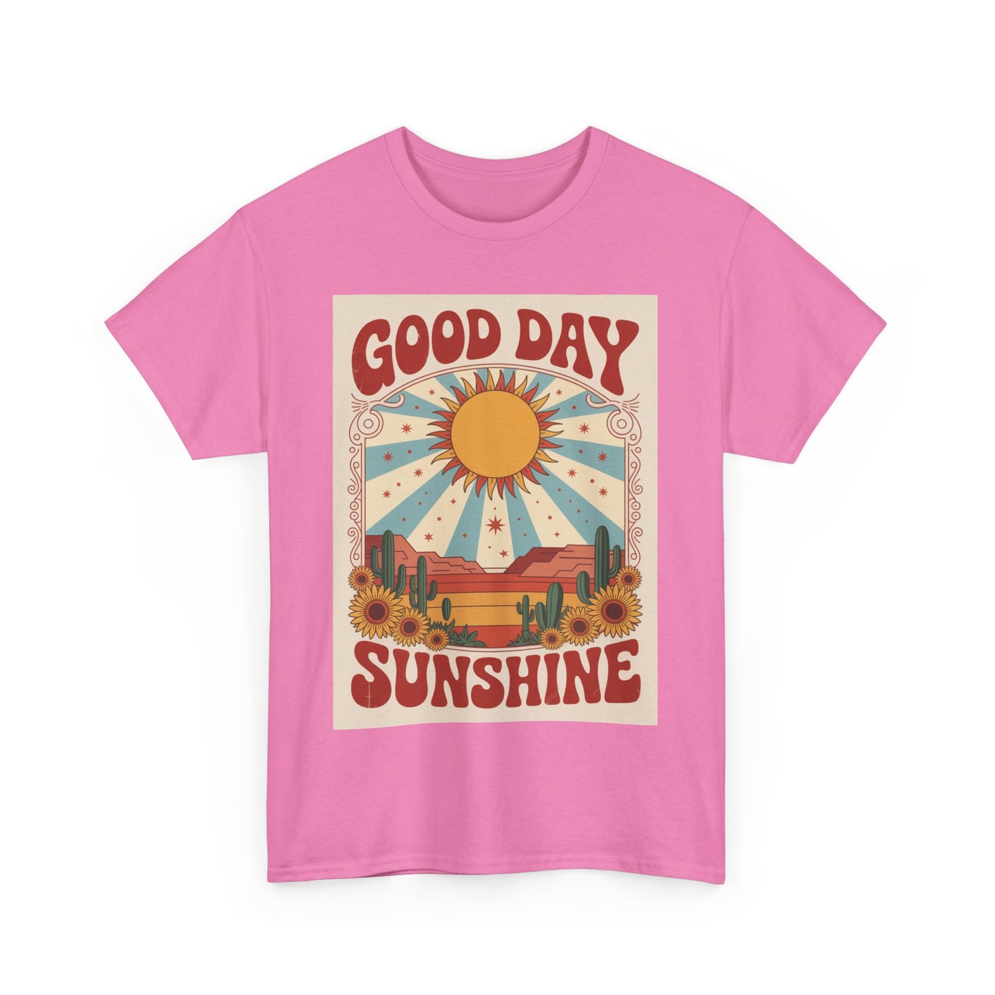Good Day Sunshine Cotton Tee - Vintage Desert Graphic Shirt