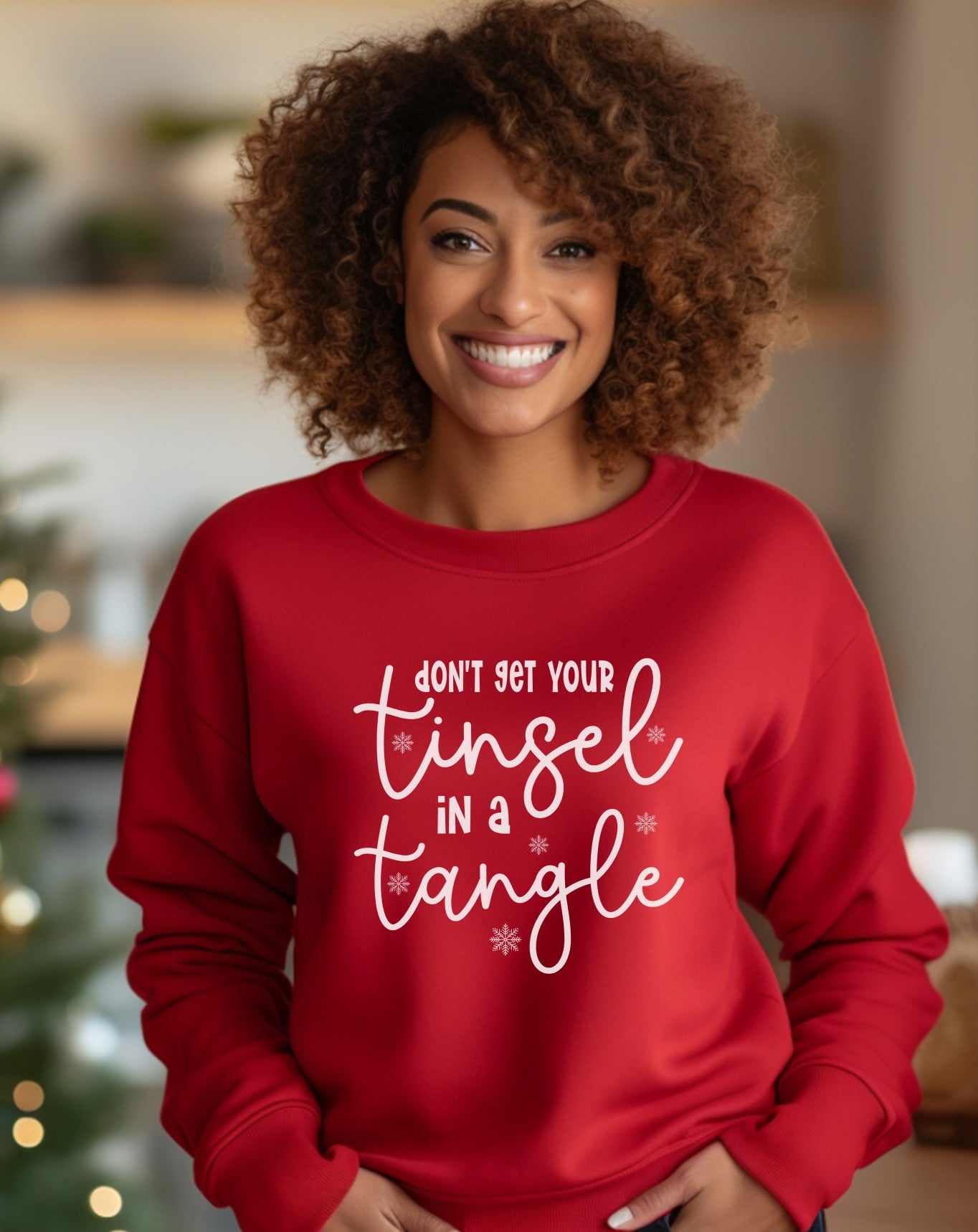 Festive Don't Get Your Tinsel in a Tangle Sweatshirt product