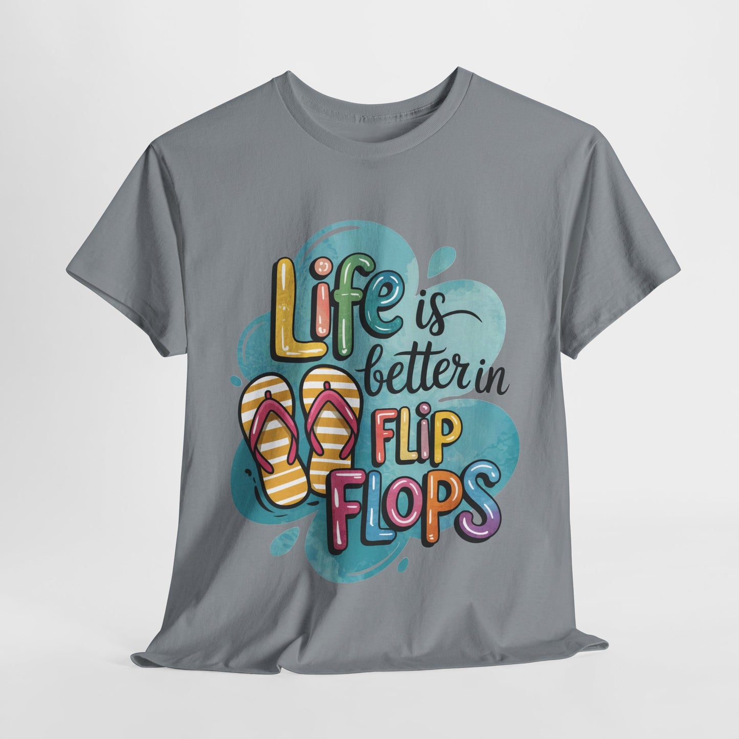 Life is Better in Flip Flops Tee, Summer Vibes T-Shirt, Vacation Shirt, Beach Lover Gift, Fun Casual Wear