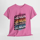 Class of 2025 Senior Heavy Cotton Tee - Graduating High School Shirt