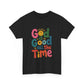 Inspirational Cotton Tee - 'God is Good All the Time'