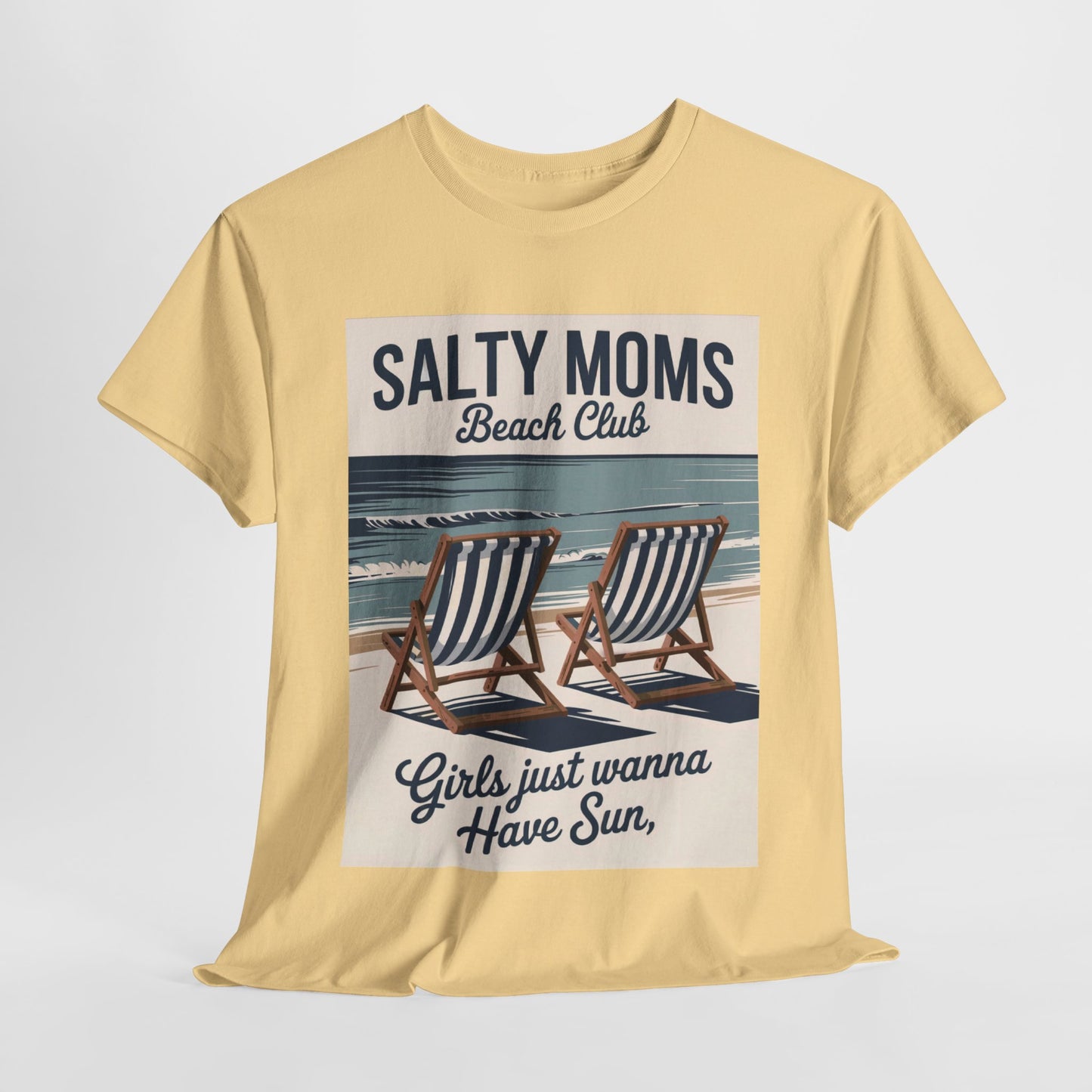 Salty Moms Beach Club Tee, Fun Summer T-Shirt, Gift for Moms, Beach Lovers, Coastal Vibes, Casual Wear