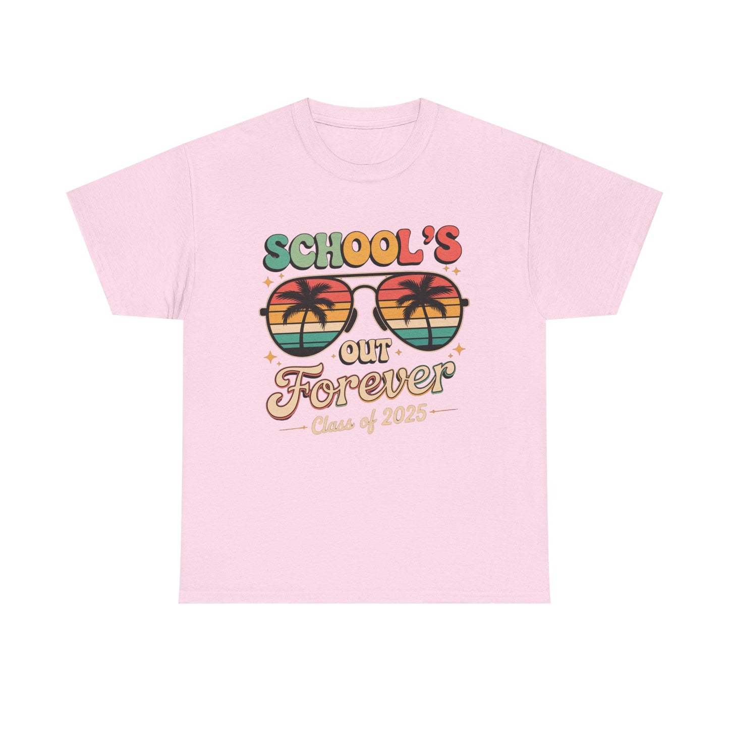 Class of 2025 School's Out Forever Tee, Graduation Gift Shirt, Summer Vibe T-Shirt, Beach Day Wear,