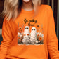 Spooky Soul Ghosts Floral Graphic Long Sleeve Shirt product