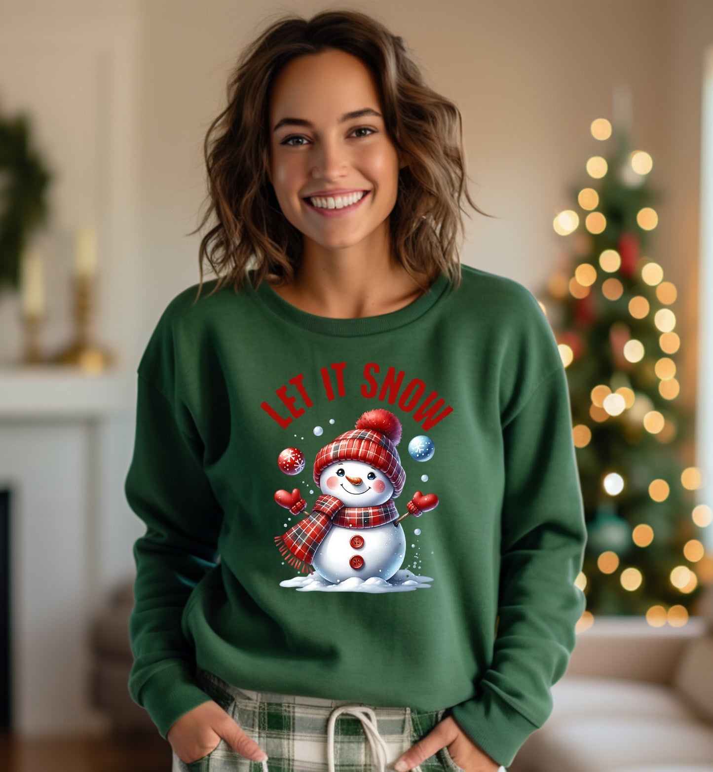 Festive Let It Snow Snowman Themed Christmas product