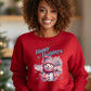 Happy Holidays Red Snowman Design Sweatshirt product