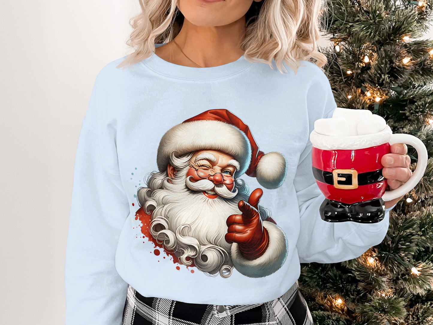 Santa Claus Graphic Holiday Sweatshirt product